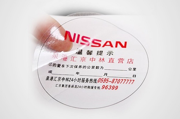 Tem decal nhựa trong