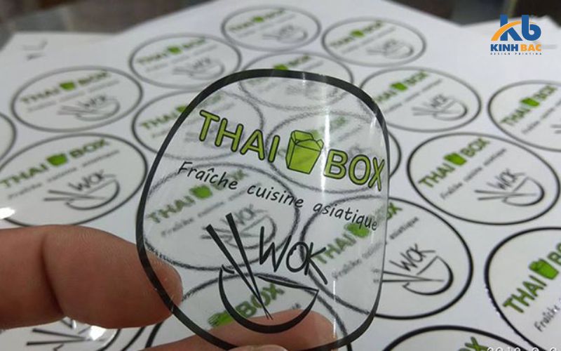 Tem decal nhựa trong cho ngành thực phẩm, đồ uống