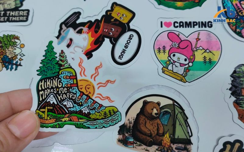Mẫu sticker giá rẻ tại Xưởng in nhanh Bách Vượng