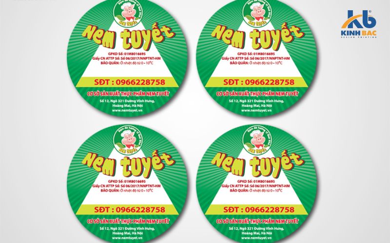 Tem decal giấy in số lượng ít