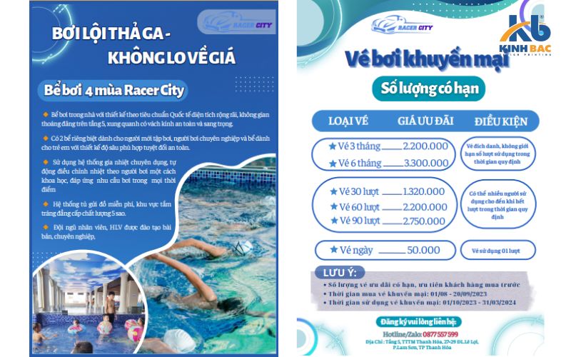 Kích thước khổ A5 được sử dụng cho tờ rơi BDS, spa