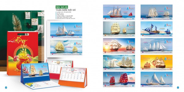 Lịch phôi để bàn An Hảo - AH58AC